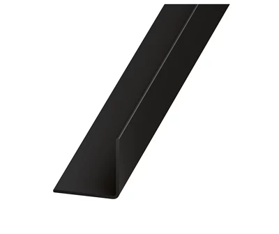 Cornière PVC noir - 20 x 20 mm x 2 m