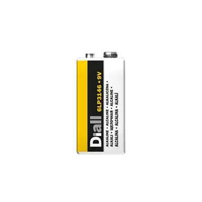 Pile alcaline 9V/6LR61 avec une puissance de 9V