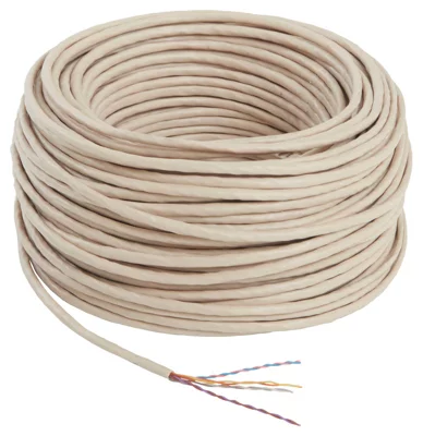 Câble téléphone PTT 298 4 paires ivoire - 50 m