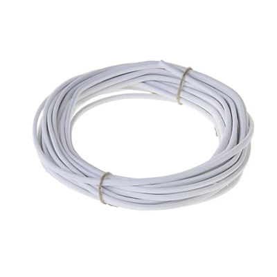 Câble électrique H03VVH2F 2 x 0,75 mm² blanc - 10 m