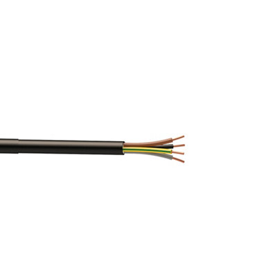 Câble électrique R2V 4G1,5 mm² noir - 10 m