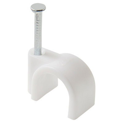 Lot de 100 attaches câble Ø 10/11 mm blanc