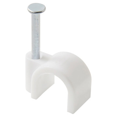Lot de 100 attaches câble Ø 8/9 mm blanc