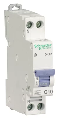 Disjoncteur "Rési9" 10A peignable phase neutre