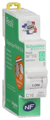 Disjoncteur "Rési9" 16A peignable phase neutre