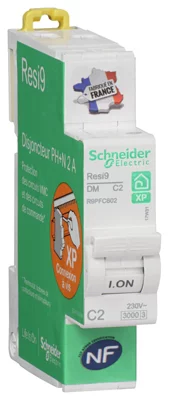 Disjoncteur "Rési9" 2A peignable phase neutre
