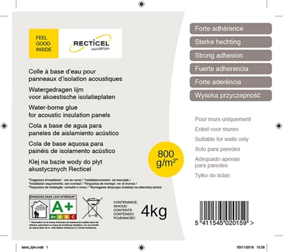 Colle pour panneau acoustique 4 kg