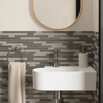Mosaïque "Naplo" gris - l. 30 x L. 30,4 cm