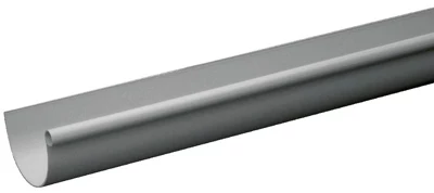 Profil de gouttière de 16, en PVC L 2 m gris