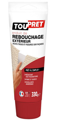 Enduit de rebouchage extérieur en pâte - Tube 330 g