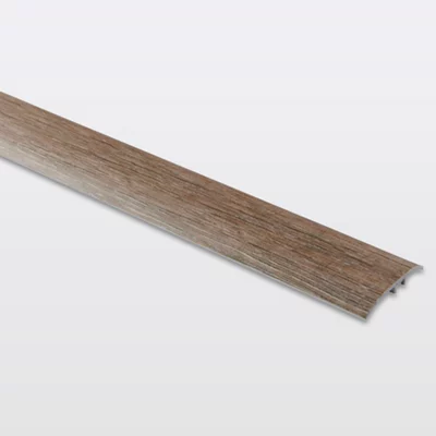 Barre de seuil en aluminium - Décor bois - L. 0,93 m, l. 37 x h. 4,6 x ép. 1,2 mm
