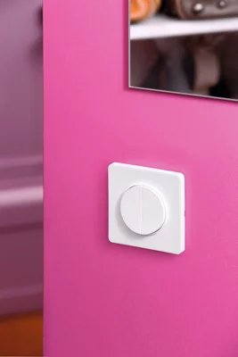 Interrupteur double va-et-vient "Odace" blanc