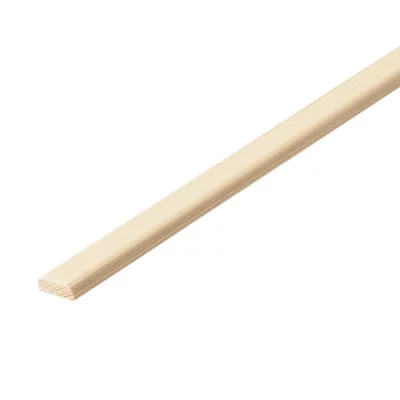 Chant plat en pin 2 arrondis 2,40 m - l. 20 X Ép. 4,5 mm