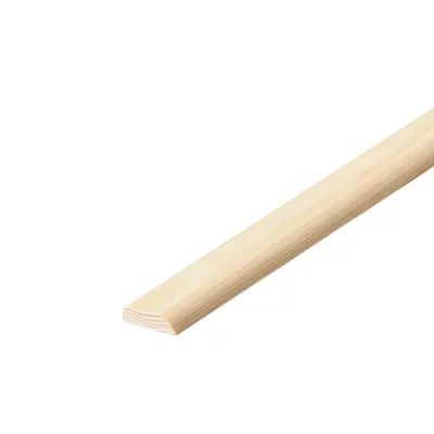 Chant plat en pin 2 arrondis 2,40 m - l. 30 x Ép. 6 mm