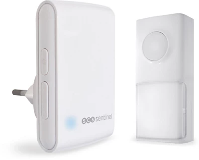 Carillon sans fil, sans pile 25 mélodies "EcoBell 100" blanc