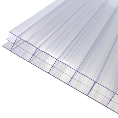 Plaque polycarbonate transparente 4 x 1m