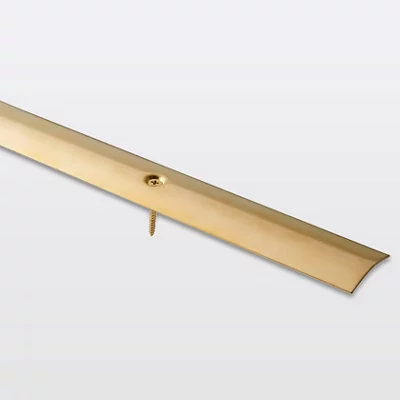 Barre de seuil en acier laitonné - L. 830 x l. 30 mm