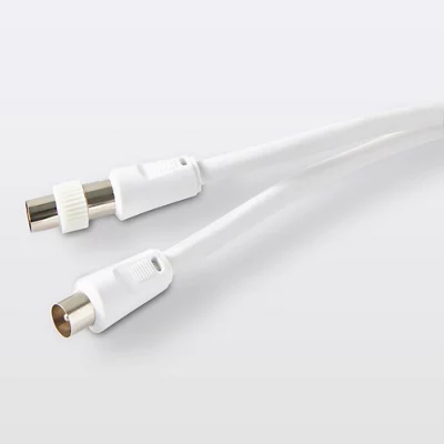 Câble coaxial mâle / femelle 1,5 m + adaptateur mâle / mâle