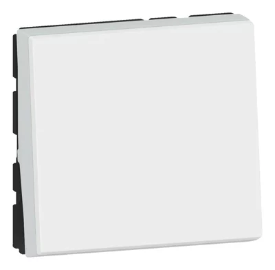 Interrupteur va-et-vient lumineux 2 modules "Mosaic" blanc