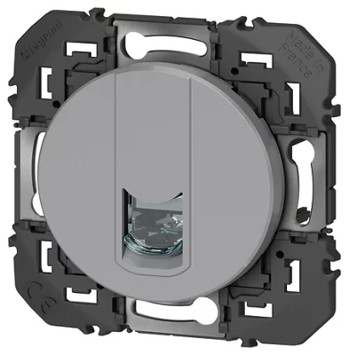Prise Ethernet RJ45 catégorie 6 "Dooxie" aluminuim