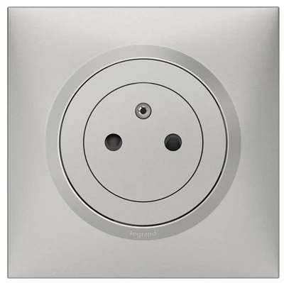 Lot 10 prises 2 pôles + terre aluminium "Dooxie"