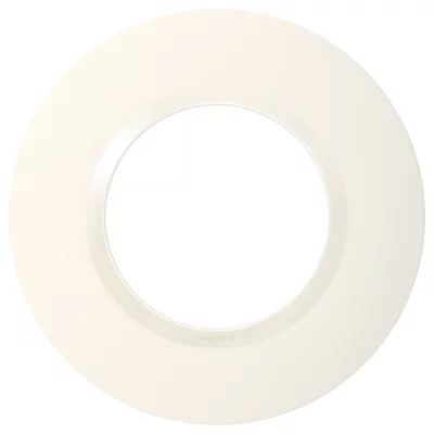 Plaque 1 poste rond "Dooxie" blanc