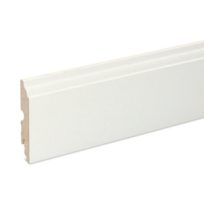 Plinthe moulurée blanche L. 220 cm x l. 90 mm x Ép. 16 mm