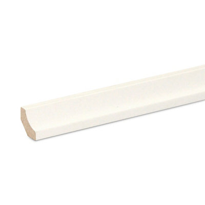 Contre-plinthe moulurée blanche long. 220 cm x larg. 160 mm x ép. 16 mm