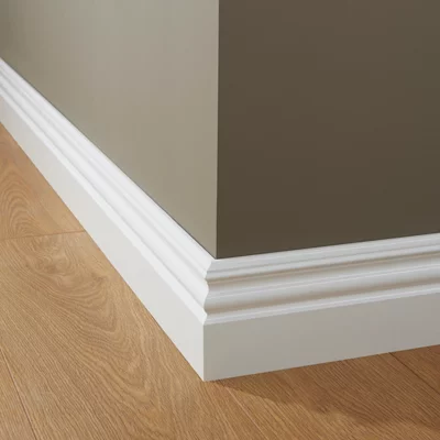 Plinthe moulurée blanche L. 220 cm x l. 120 mm x Ép. 19 mm
