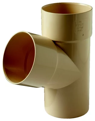 Té en PVC 67 ° sable M/F dév. 25 mm pour raccordement
