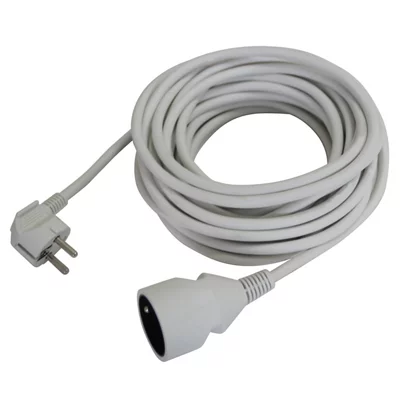 Rallonge blanche H05VVF 3680W 10 m NF