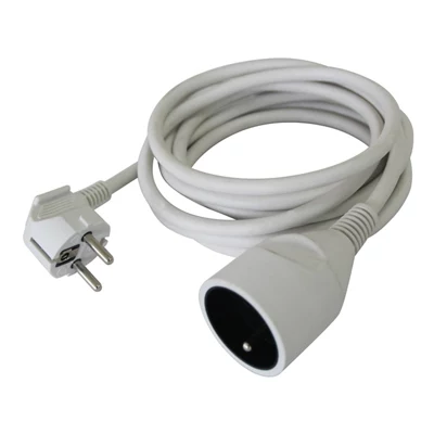 Rallonge blanche H05VVF 3 m NF 3680 W