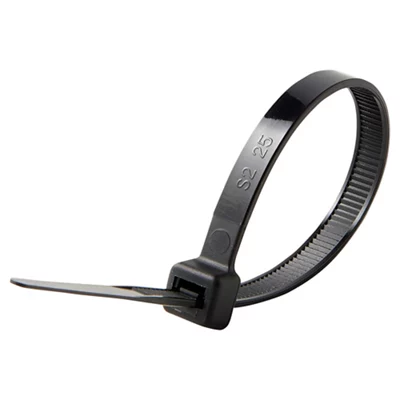 Lot de 100 colliers de fixation noir 6 x 175 mm