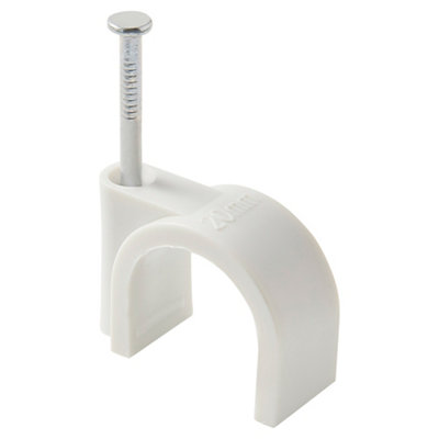 Lot de 15 attaches câble Ø 16/20 mm blanc