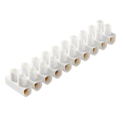 Barrette de connexion à visser - 12 x 2 entrées - 4 mm