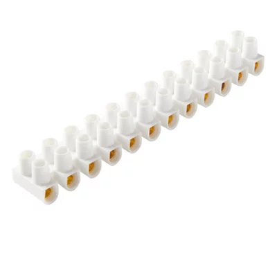 Barrette de connexion à visser - 12 x 2 entrées - 6 mm