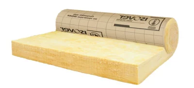 Laine de verre 120mm Mur 32 R:3,75 - 2,7m x 1,2m - Rouleau kraft