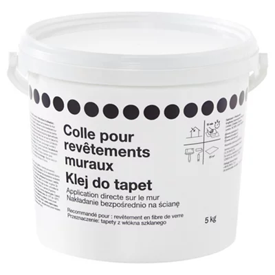Colle blanche prête à l'emploi pour revêtement muraux - 5 kg