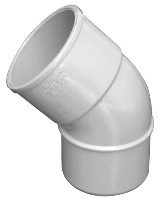 Coude en PVC Dév. 16 mm gris