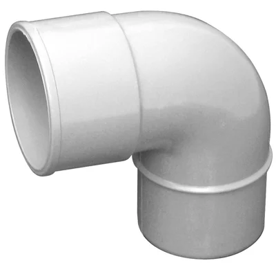 Coude en PVC gris M/F - 87°30 et Ø50