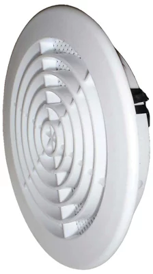 Grille PVC ronde blanche - Ø 100/110 mm