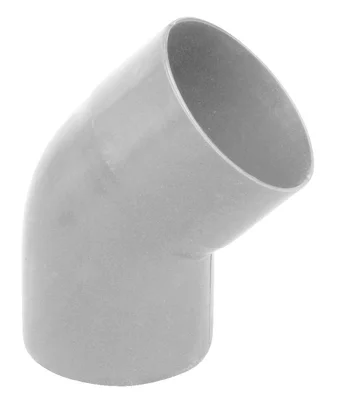 Coude en PVC Dév. 25 mm gris
