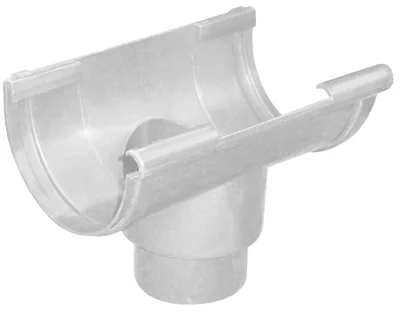 Naissance centrale en PVC gris 25/80 mm