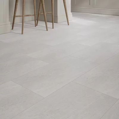 Carrelage de sol intérieur "Natural" blanc - l. 30 x L. 60 cm