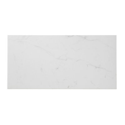 Carrelage de sol intérieur "Elegance Marble" blanc - l. 30 x L. 60 cm