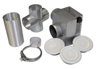 Kit de distribution d'air chaud à 3 bouches - Débit 350 m3/h