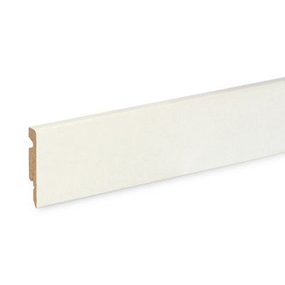 Plinthe - Blanc - L. 220 x l. 6 x Ép. 1,1 cm