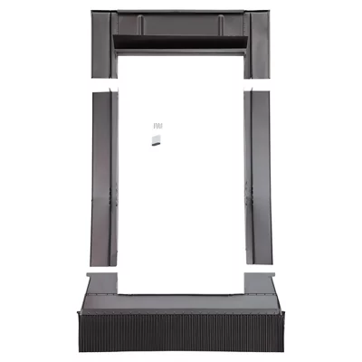 Raccord d'étanchéité RF001 anthracite pour fenêtre de toit haut. 98 x larg. 78 cm