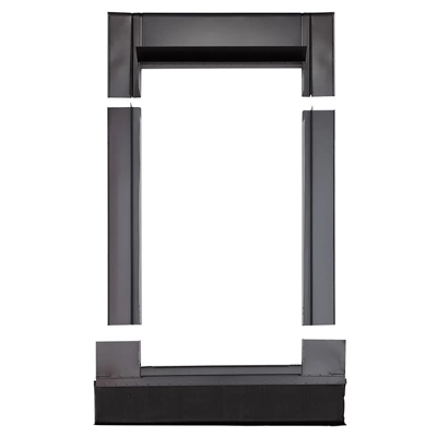 Raccord d'étanchéité RF006 anthracite pour fenêtre de toit haut. 98 x larg. 78 cm