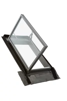 Lucarne de toit L. 45 x H. 60 cm noir